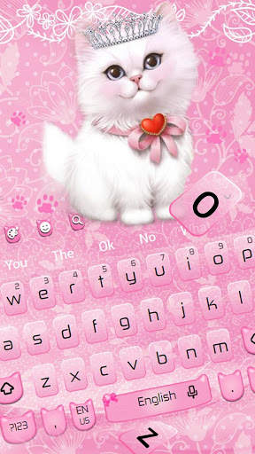 Cute Furry Kitty Keyboard screenshot 2