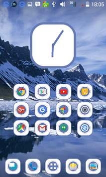 Blue Ice Theme Nova Launcher screenshot 2