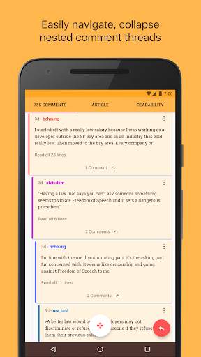 Materialistic - Hacker News screenshot 5