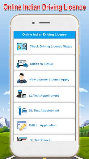 Online indian Drivning Licence Apply  - RTO Exam screenshot 1