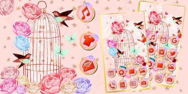 Pink Bird Themes 3D Wallpapers screenshot 4