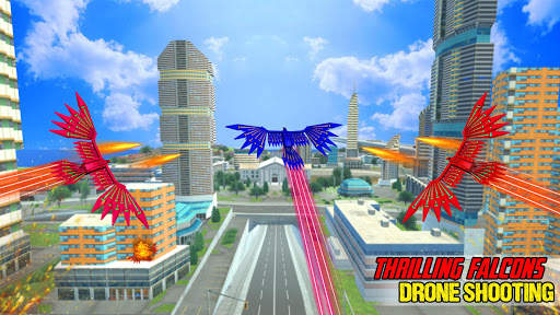 Flying Kite Robot Transform Robot Shooting Game screenshot 2