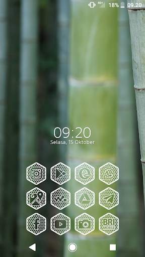 Hexanet White - Icon Pack 5 تصوير الشاشة
