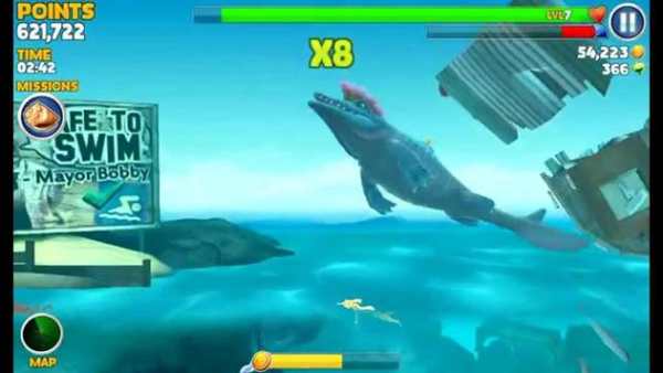 Trick Hungry Shark Evolution screenshot 2
