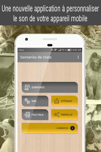 Sonneries de chats gratuites, sons chat qui miaule screenshot 1