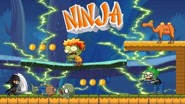 Samurai Ninja Dash vs Zombies screenshot 1