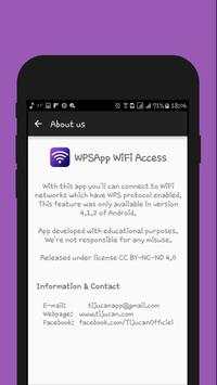 WPSApp - WiFi Access screenshot 1