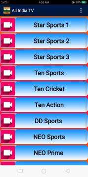 Live Indian TV All Channels 2 تصوير الشاشة