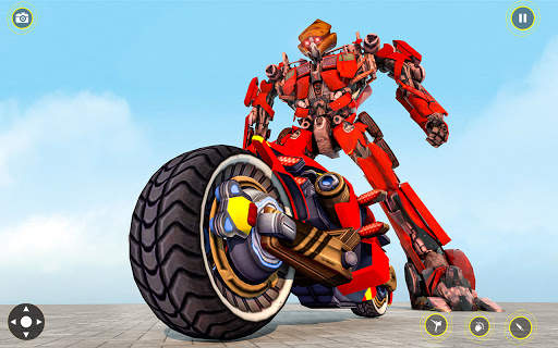 Bike Robot Car Game: Police Robot Transform Games screenshot 4