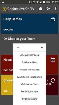 Cricket Australia Games Live on TV - Free screenshot 3