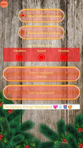 Смайли Клавиатура Рождествo screenshot 5