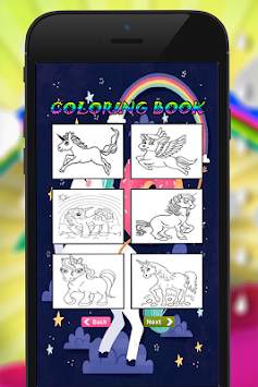 Unicorn Horse Coloring Book screenshot 3