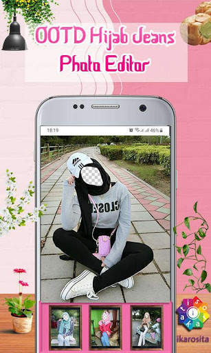 OOTD Hijab jeans Photo Editor screenshot 4