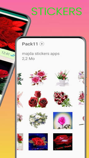 Animated  Flowers Stickers For WhatsApp screenshot 1