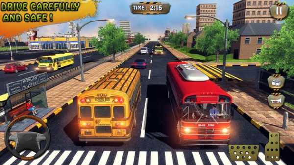 Sopir Bus Sekolah Tinggi: Bus Transport Game screenshot 7