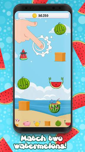 Merge Watermelon – Great Evolution Clicker Game screenshot 1
