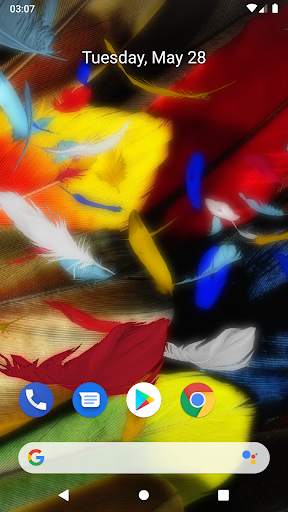 Feathers 3D live wallpaper screenshot 3