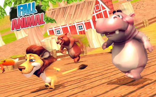 Fall Animals Knockout Racing Mania 3D: Рывок и бег скриншот 3