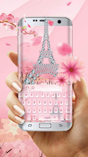 Pink Diamond Paris Love keyboard screenshot 2