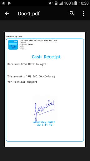 Cash Receipt screenshot 4