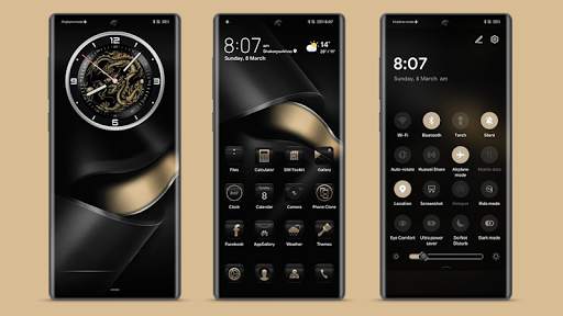 EMUI 10 Black Themes Launchers and Wallpapers screenshot 2
