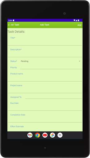 Task Manager App 10 تصوير الشاشة