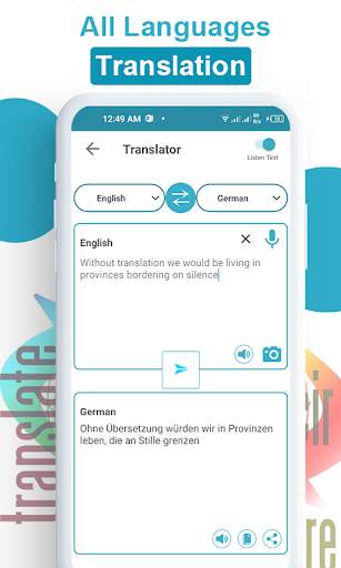 Language Translator – Text Voice & Camera screenshot 3