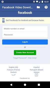 Facebook Video Downloader screenshot 1