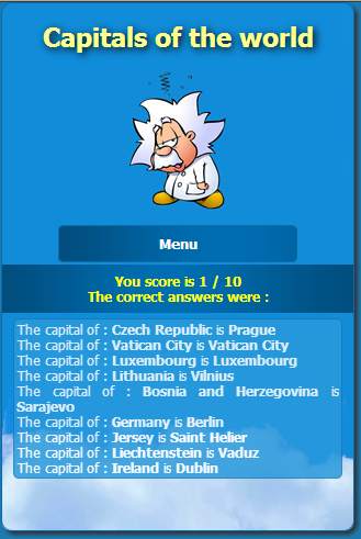 World Capitals Quiz ++ screenshot 3
