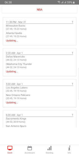 NBA Live Streaming screenshot 1