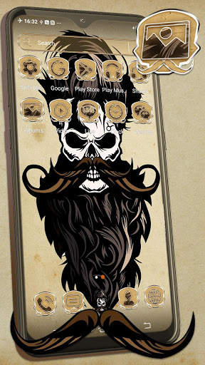 Bearded Skull Launcher Theme screenshot 3
