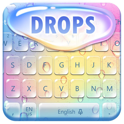Rainbow Raindrop Fast Typing Keyboard icon