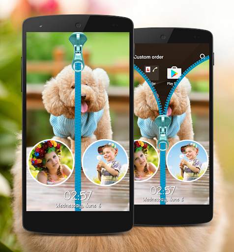 Puppy Zipper Lock Screen 5 تصوير الشاشة