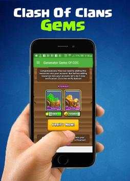 Gems For Clash Of Clans screenshot 1