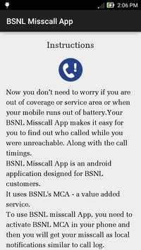 BSNL Misscall App screenshot 1
