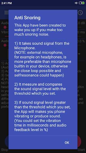 Anti Snoring screenshot 1
