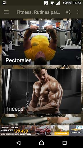 Fitness. Rutinas para el Gym screenshot 1