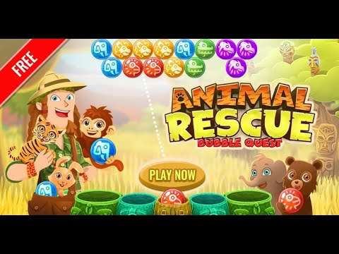Animal Rescue Bubble Quest screenshot 1
