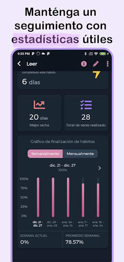 Habit360 - Lista de hábitos screenshot 4