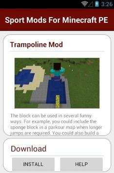 Sport Mods For Minecraft PE screenshot 4