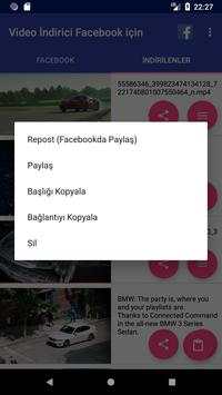 Video İndirici Facebook için screenshot 2
