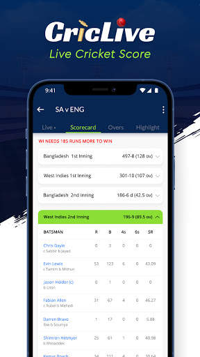 Cric Live Score - Live Cricket Score & Update screenshot 4
