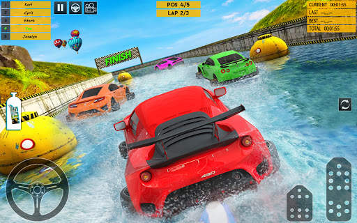 carreras de carros de agua 3d screenshot 3