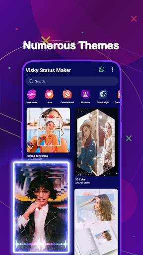Visky - Video Status Maker screenshot 1