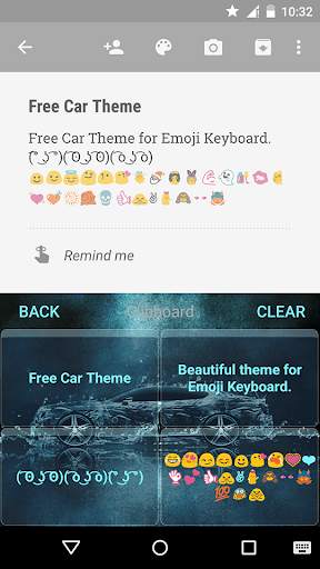 Classic Car Emoji Keyboard स्क्रीनशॉट 4
