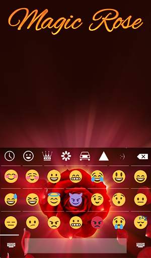 Magic Rose Animated Keyboard   Live Wallpaper screenshot 4