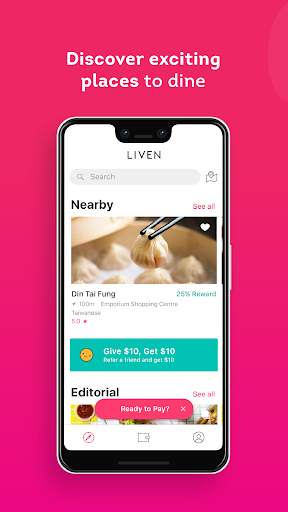 Liven - Eat, Pay & Earn food स्क्रीनशॉट 3