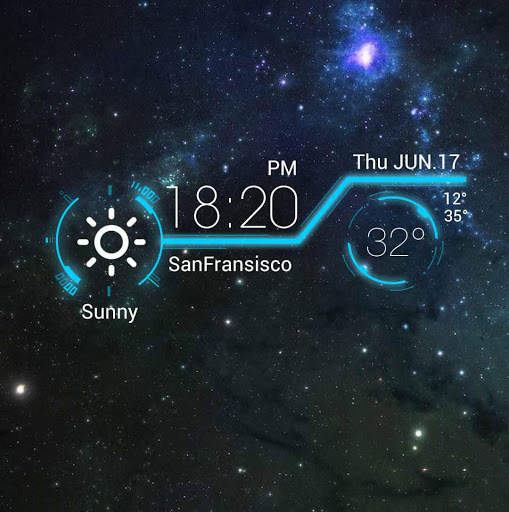 Animation Weather Cool widget скриншот 3