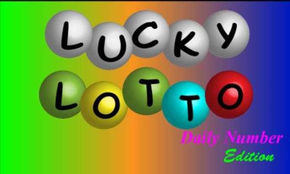 Lucky Lotto Daily Number screenshot 1