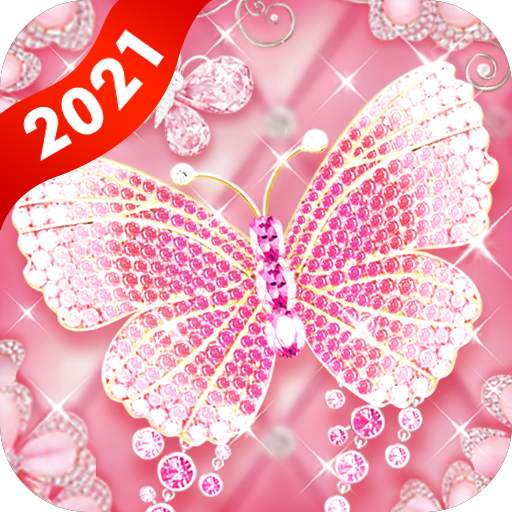Pink Butterfly Live Wallpaper & Launcher Themes 1.1.4
